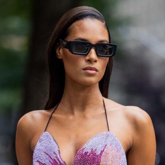 NEW PR06YS 09Q5S0 PRADA UNISEX SUNGLASSES PRADA SPR 06Y BLACK EYEWEAR PR 06YS - Picture 6 of 13